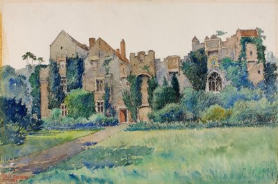 Compton Castle, Devonshire, England, 1928. af Cass Gilbert