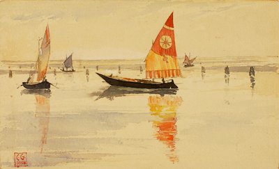 Sejlbåde Venedig, 1898. af Cass Gilbert