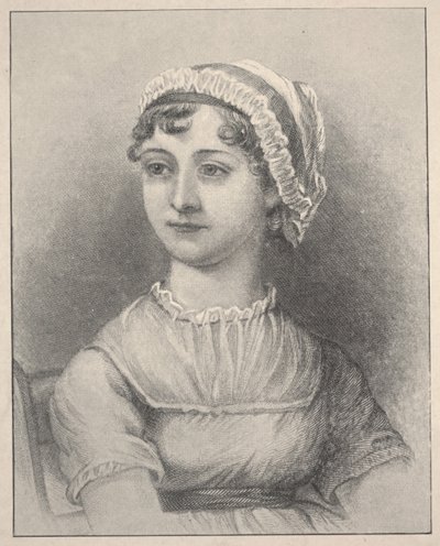 Jane Austen (gravering) af Cassandra (after) Austen