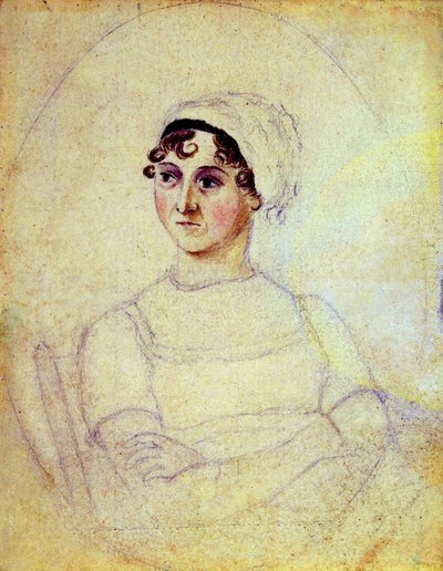 Jane Austen (1810) restaureret og remastered af Amano1 af Cassandra Austen