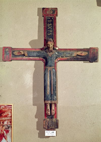 Magestat of La Llagonne (polykromt træ) af Catalan School