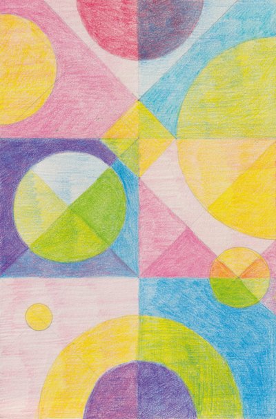 Farverige geometriske figurer af Catalina Somolinos