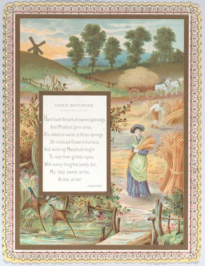 Valentine, ca. 1875. af Catherine Greenaway
