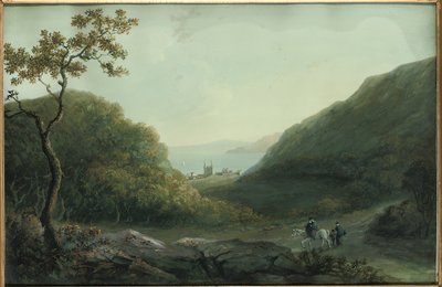 Penrhyn Castle, nær Bangor, Gwynedd, North Wales, før 1820 af Catherine Maria Bury