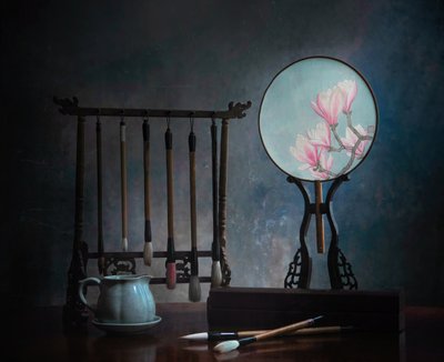 Stilleben med kinesisk magnolia af Catherine Wang
