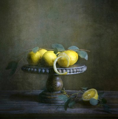 Stilleben med en melankolsk citron af Catherine Wang