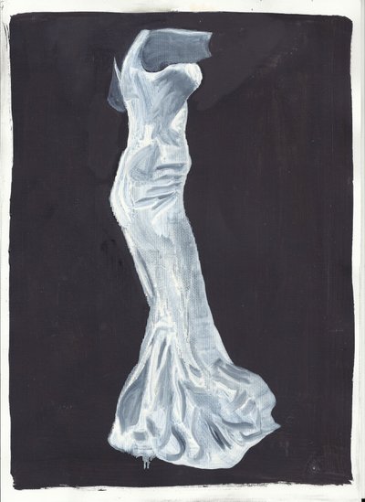 Elsie, 2012 (olie og akryl på papir) af Cathy Lomax
