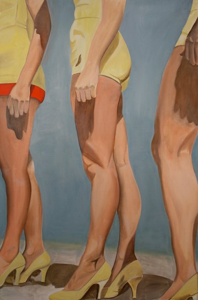 Legs, 2007 (olie på lærred) af Cathy Lomax