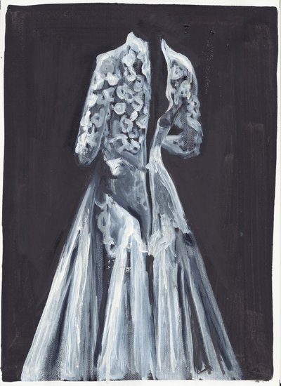 Lorelei, 2012 (olie og akryl på papir) af Cathy Lomax
