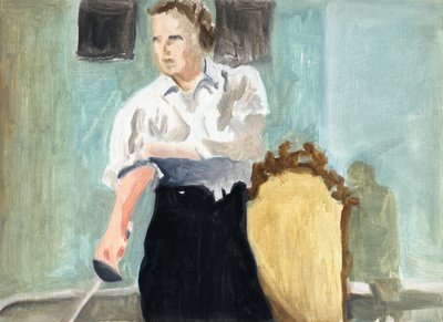The Plot (Paris 1934), 2011 (olie på papir) af Cathy Lomax