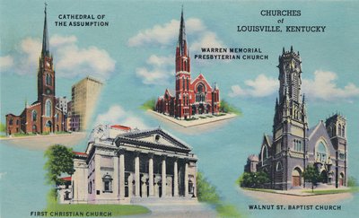 Kirker i Louisville, Kentucky, 1942 af Caufield and Shook