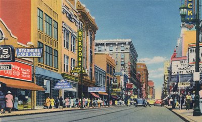 Fourth Ave., Looking North, 1942 af Caufield and Shook