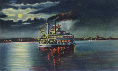 Moonlight on the Ohio River, Louisville, Ky., 1942 af Caufield and Shook