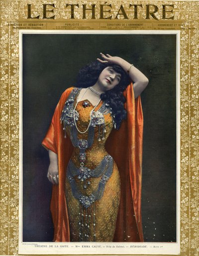 Emma Calve som Salome, forsiden af magasinet 