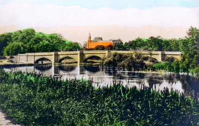 Bro over Themsen ved Clifton Hampden, 1926. af Cavenders Ltd