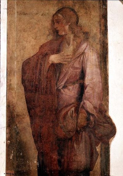 Figur af en kvinde (fresco) af Cecco  Bravo