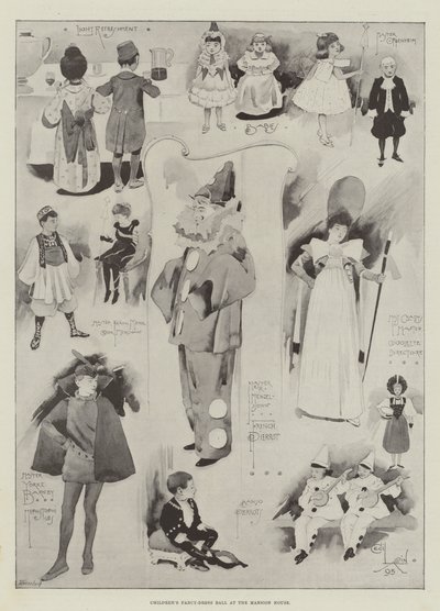 Børns fancy-dress-bal i Mansion House af Cecil Charles Windsor Aldin