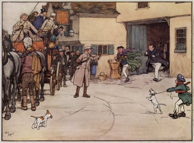 Illustration for The Pickwick Papers by Cecil Aldindani af Cecil Charles Windsor Aldin