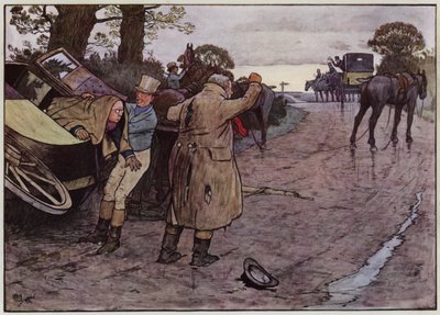 Illustration til The Pickwick Papers af Cecil Aldin af Cecil Charles Windsor Aldin