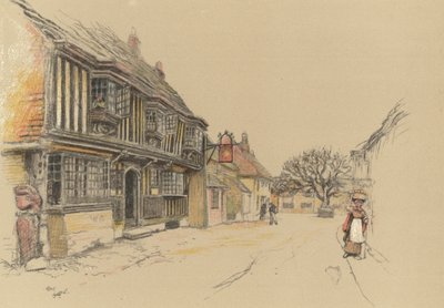 The Star Inn, Alfriston af Cecil Charles Windsor Aldin