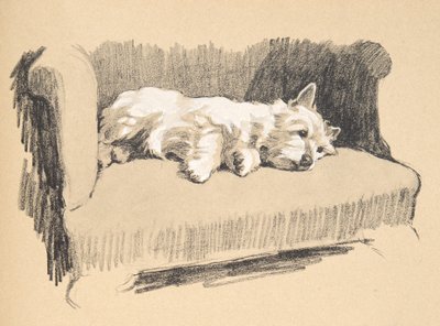 West Highlander, 1930, Illustrationer fra hans skitsebog brugt til 