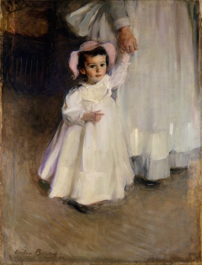 Ernesta (barn med sygeplejerske), 1894 af Cecilia Beaux
