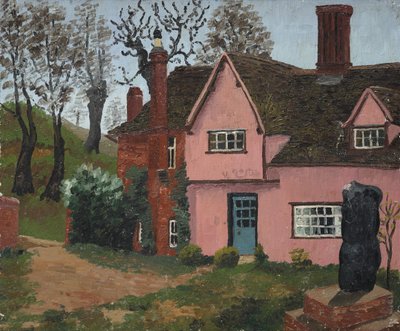 Pound Farm (olie på lærred) af Cedric Morris