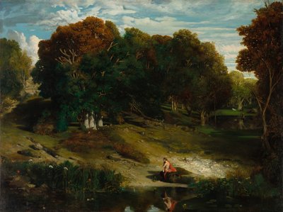 I skoven, 1841. af Celestin Francois Nanteuil