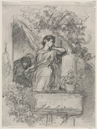 På altanen. af Celestin Francois Nanteuil