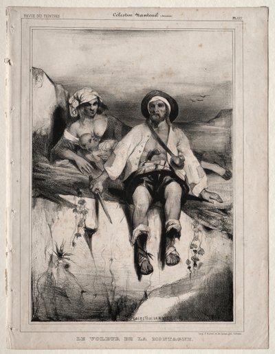 Røveren fra bjerget. af Celestin Francois Nanteuil