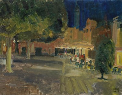 Lukketid, Campo Santa Margherita (maleri) af Celia Montague