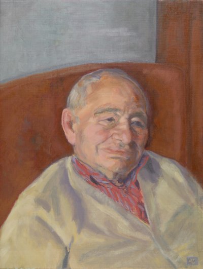 Colin Dexter OBE (maleri) af Celia Montague
