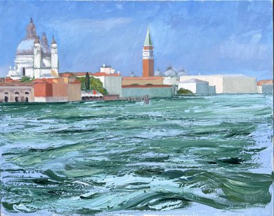 Invisible City, 2025 (olie på lærred) af Celia Montague