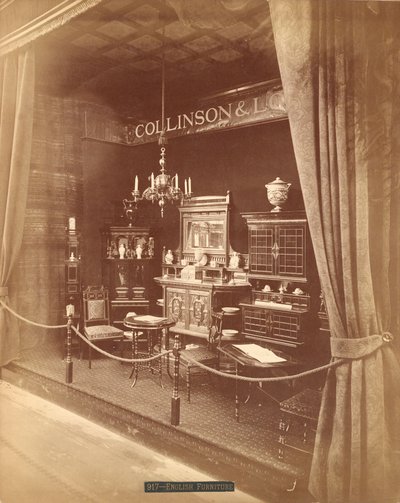 Collinson & Locks møbeludstilling (sølvalbumin-tryk) af Centennial Photographic Co.