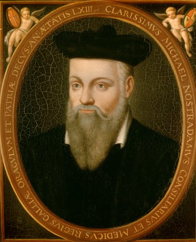 Portræt af Michel de Nostradamus, kendt som Nostradamus, astrolog af Cesar Nostradamus