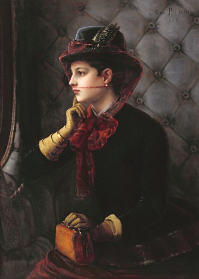 Afgangen, 1885 af Cesar Pattein