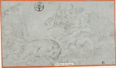 Kopi af scene fra livet af Sulla fresco, i Hall of Saturn, Pitti Palace af Cesare Dandini