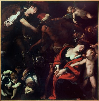 St. Rufinas og St. Secundas martyrium (maleriet af tre kunstnere) af Cesare Morazzone Pier Francesco and Cerano Procaccini