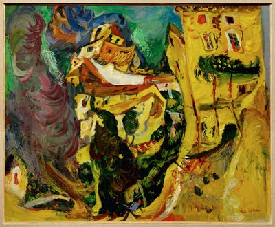 Landskab i Cagnes (maleri på lærred) af Chaim Soutine