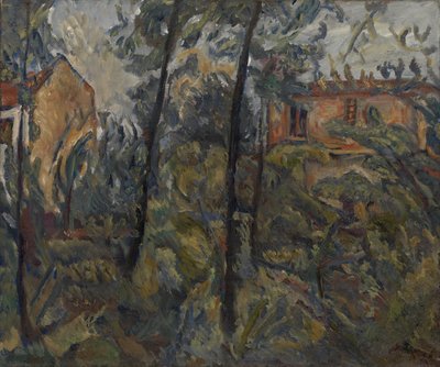 Landskab med huse, ca. 1918 af Chaim Soutine