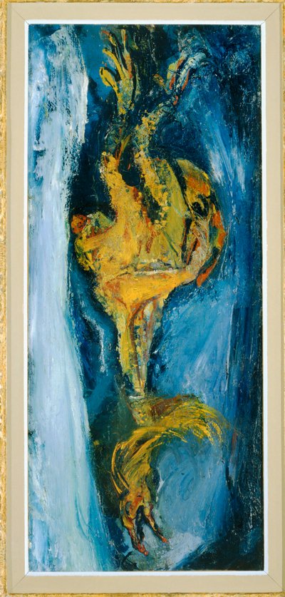 Le coq - en hane ... (maleri på lærred) af Chaim Soutine