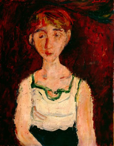 Lille pige (olie på lærred) af Chaim Soutine