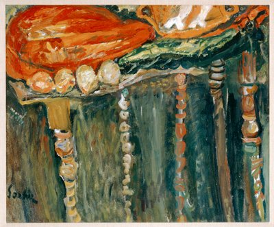 Nature morte au morceau de viande crue - stilleben med et stykke råt kød ... (maleri på lærred) af Chaim Soutine
