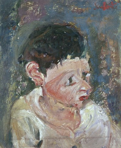 Portræt af dreng (olie på lærred) af Chaim Soutine