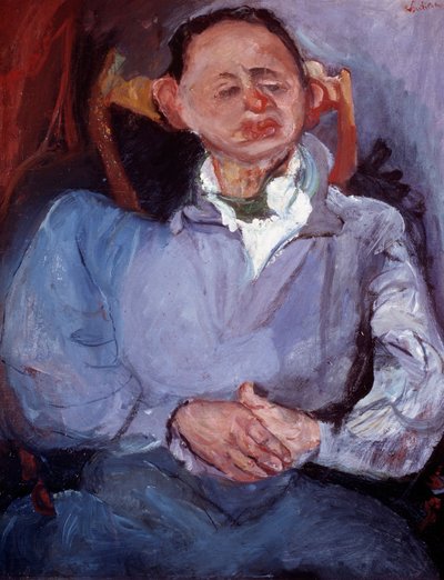 Portræt af billedhugger Oscar Miestchaninoff. Maleri af Chaim Soutine (1894-1944) af Chaim Soutine