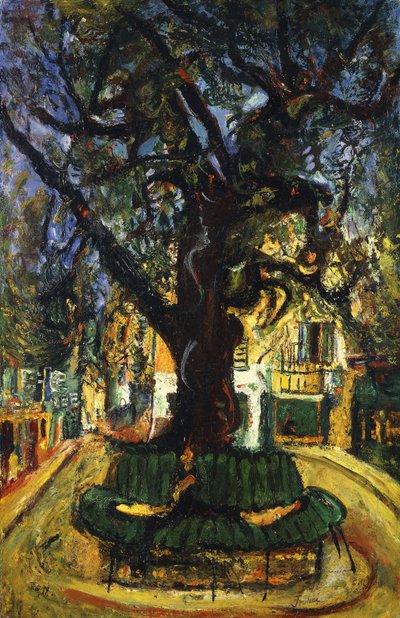 Træet i Vence; Vences træ, 1929 af Chaim Soutine