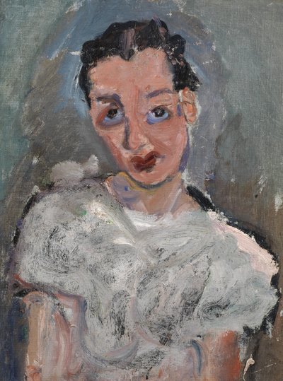 Ung kvinde i en hvid bluse af Chaim Soutine