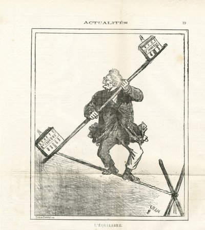 Illustration af Cham (1819-1879) i Le Charivari af Amédée de Noé
