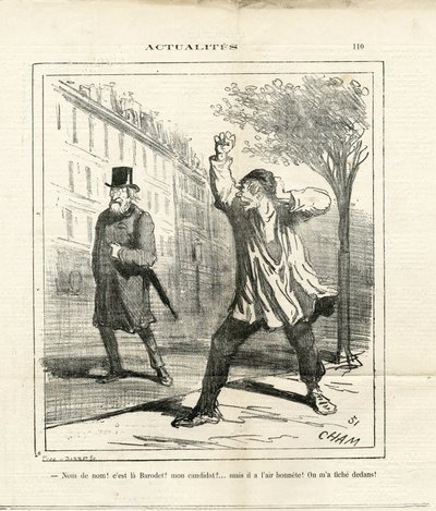 Illustration af Cham (1819-1879) i Le Charivari af Amédée de Noé