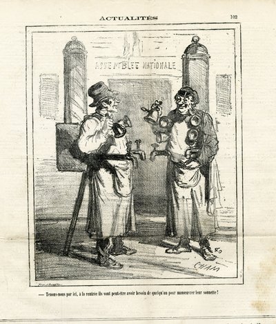 Illustration af Cham (1819-1879) i Le Charivari af Amédée de Noé